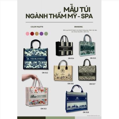 Mẫu Túi Vải Đay Ngành Thẩm Mỹ - Spa