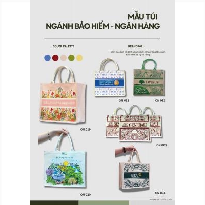 Mẫu Túi Vải Đay Ngành Bảo Hiểm - Ngân Hàng
