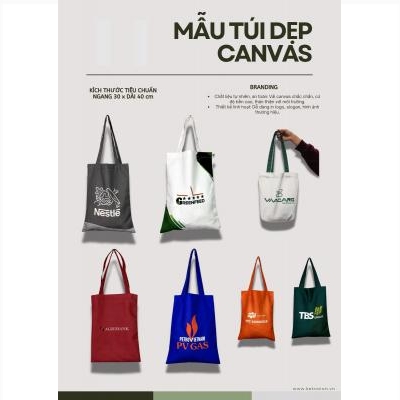 Túi Vải Dẹp Canvas