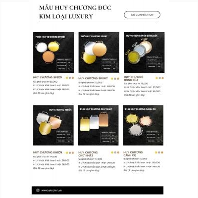 Huy Chương Kim Loại Đúc Luxury