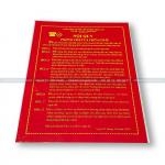 Bộ Tiêu Lệnh Nội Quy Pccc 4 Tấm